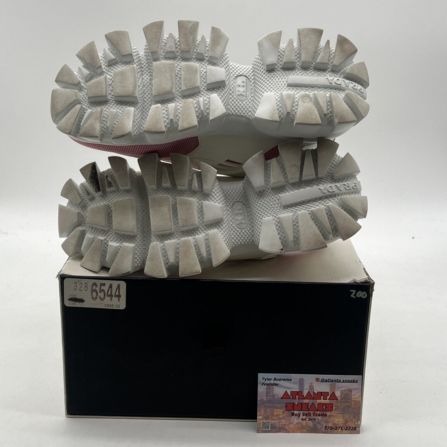 Size 3W - Prada Woman’s Sneakers Cloudbust Thunder Pink White