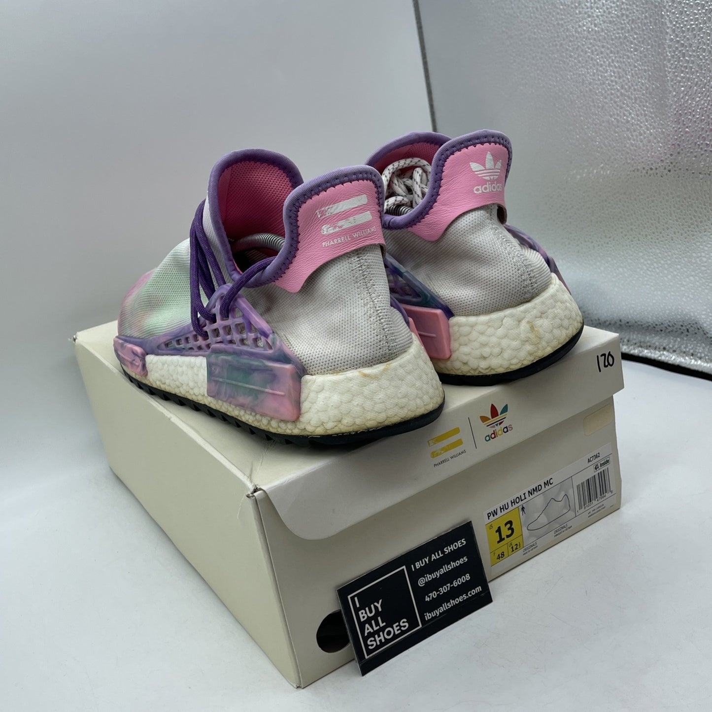 Size 13 - adidas Pharrell x NMD Human Race Trail Holi Festival (AC7362)