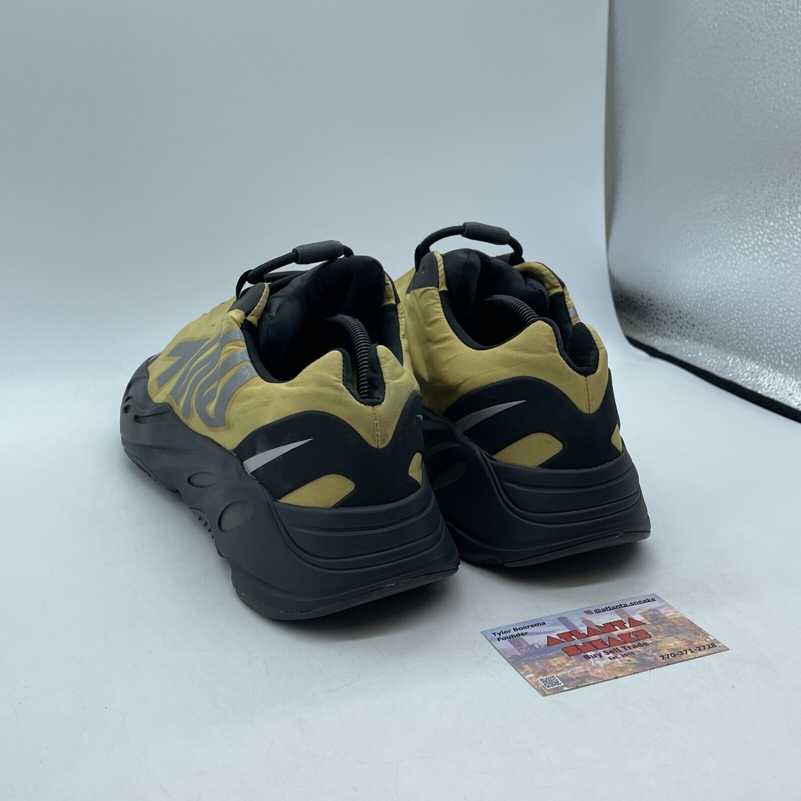 Size 12 - adidas Yeezy Boost 700 MNVN Honey Flux Yellow Black Grey (GZ0717)