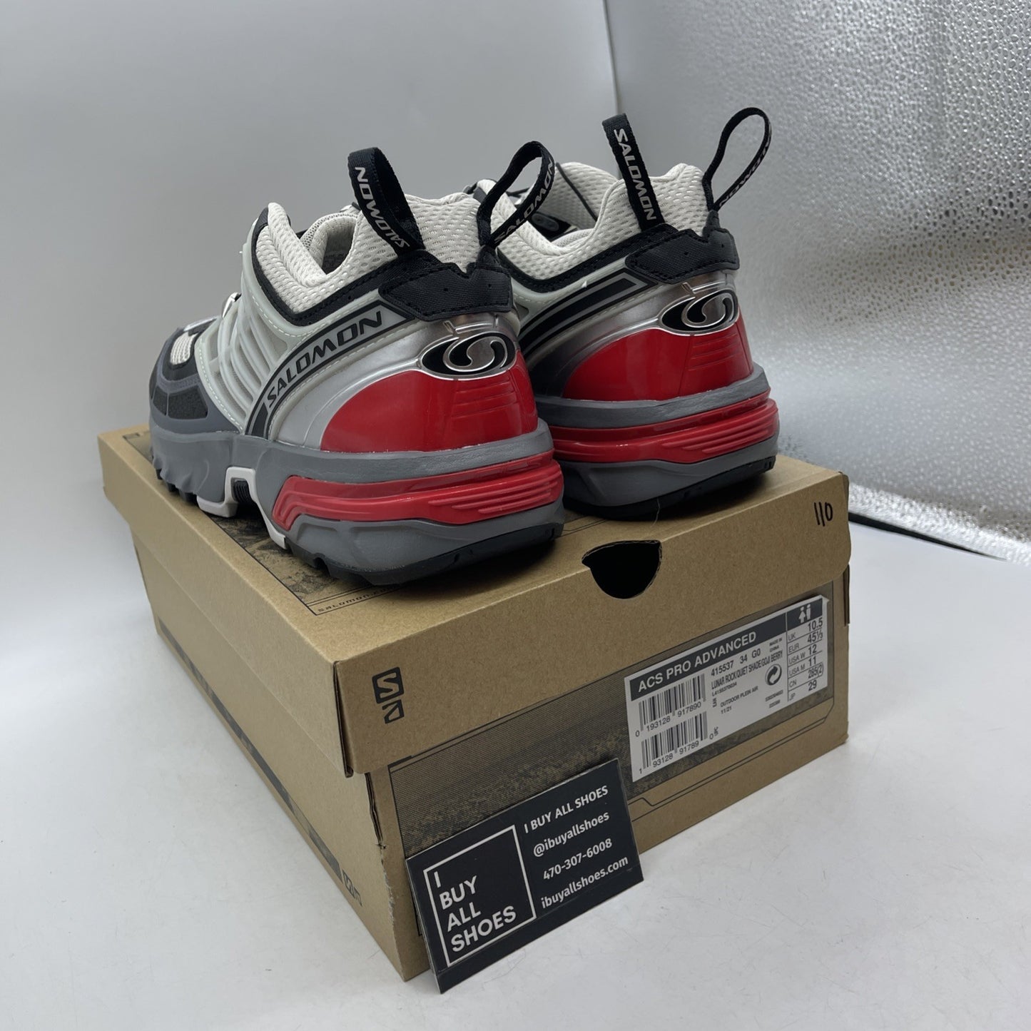 Size 11 - Salomon ACS Pro Advanced Goji Berry Grey (415537-34)