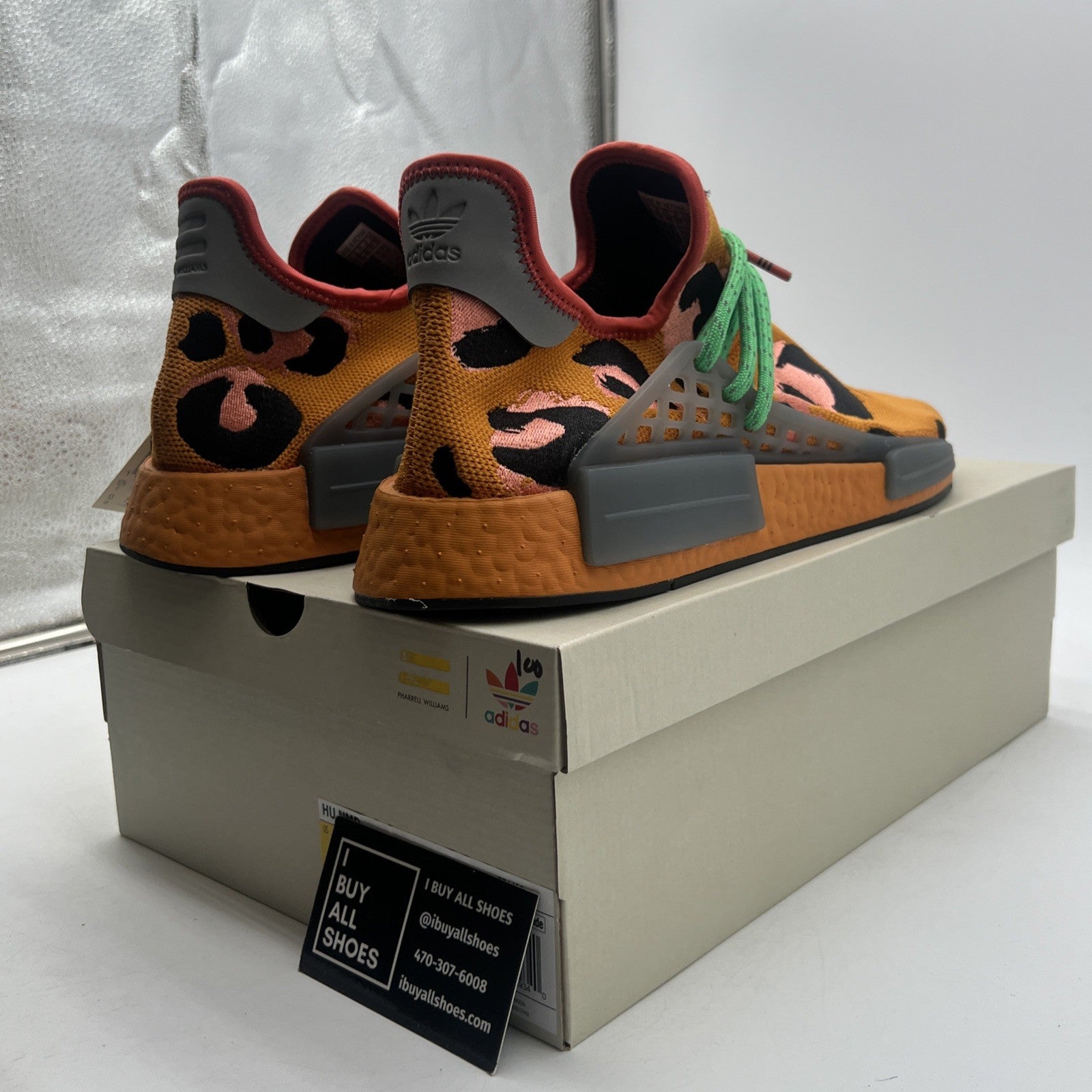 Size 13 - adidas Pharrell x NMD Human Race Animal Print (GZ4439)