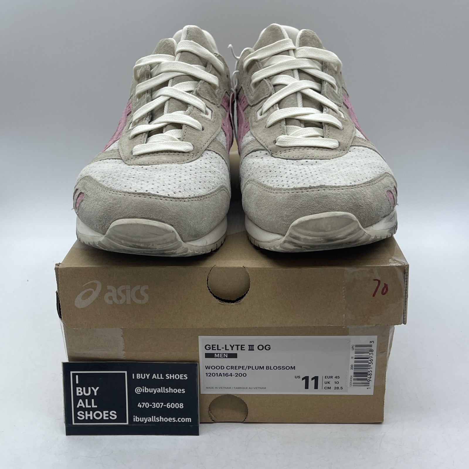 Size 11 - Asics Gel Lyte 3 OG Wood Crepe Blossom (1201A164-200)