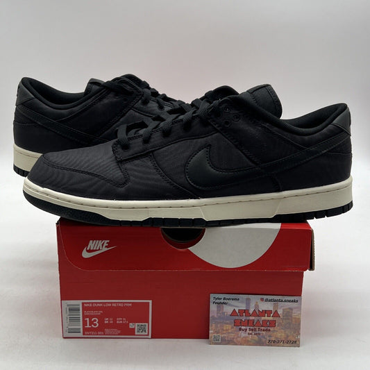 Size 13 - Nike Dunk Low Black Canvas White (DV7211-001)