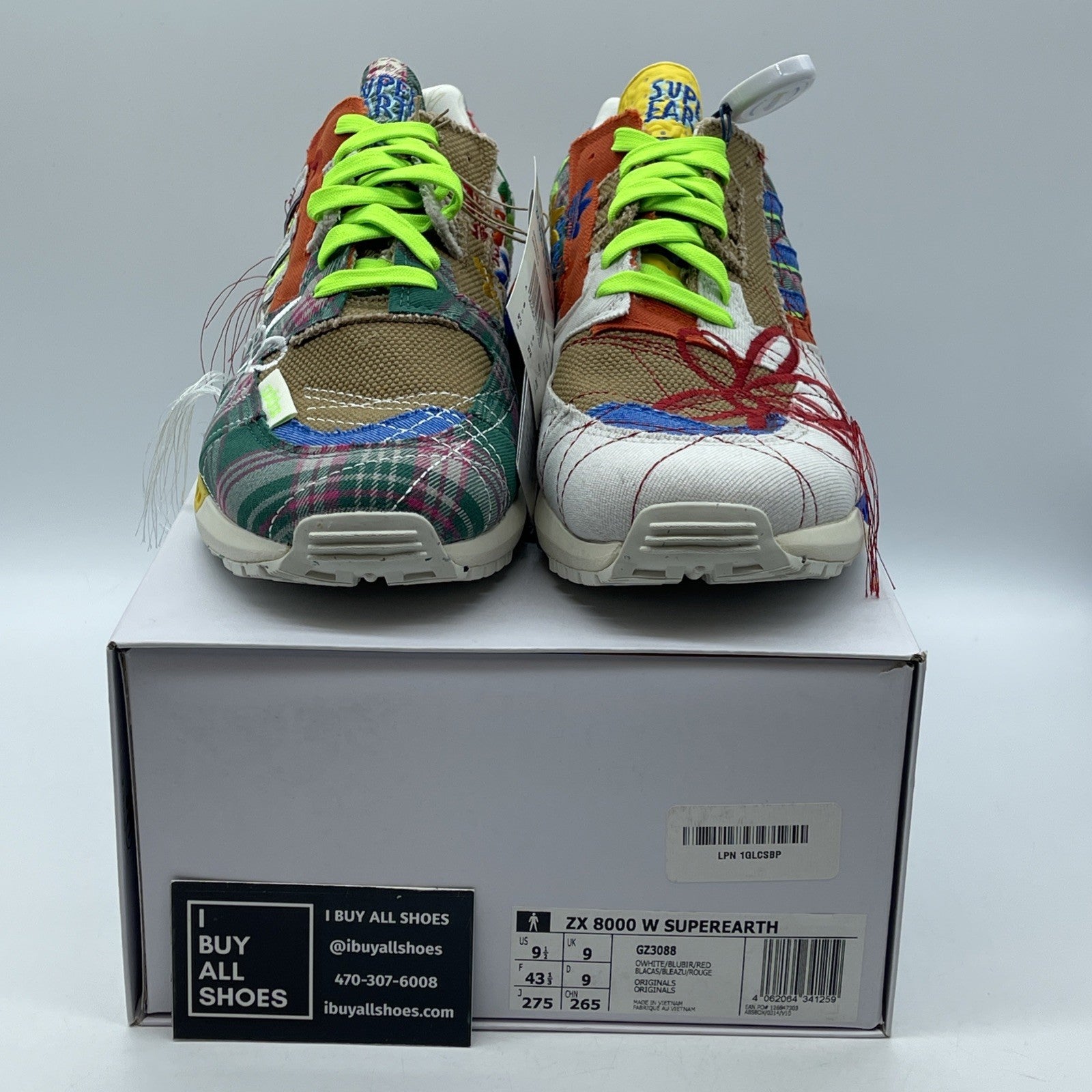 Size 9.5 - adidas Sean Wotherspoon x ZX 8000 A-ZX Series Suede (GZ3088)