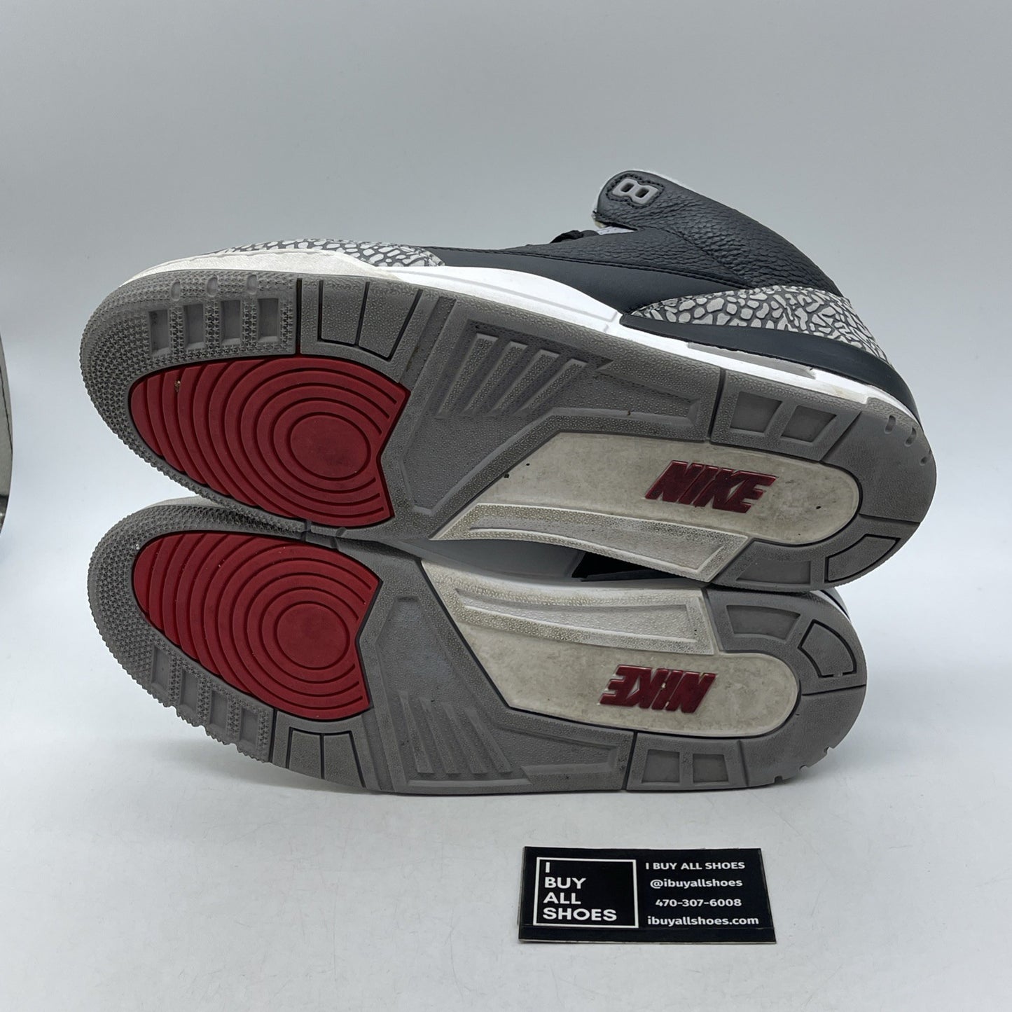 Size 11.5 - Air Jordan 3 Retro OG Mid Black Cement (854262-001)
