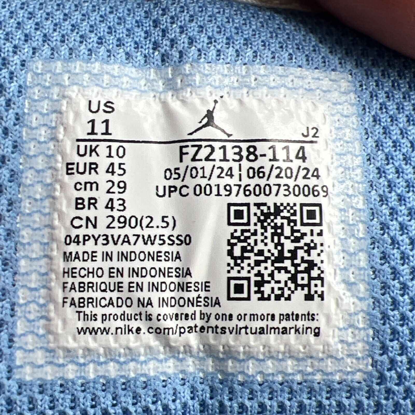 Size 11 - Air Jordan 1 SE Low Legend Blue (FZ2138-114)