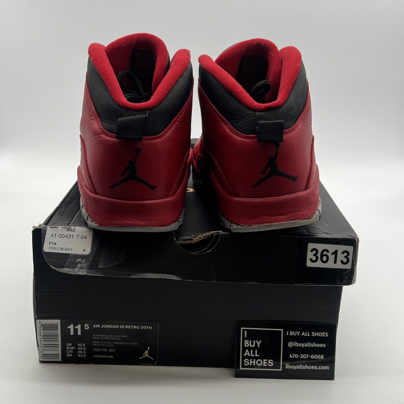 Size 11.5 - Air Jordan 10 Retro Bulls Over Broadway (705178-601)