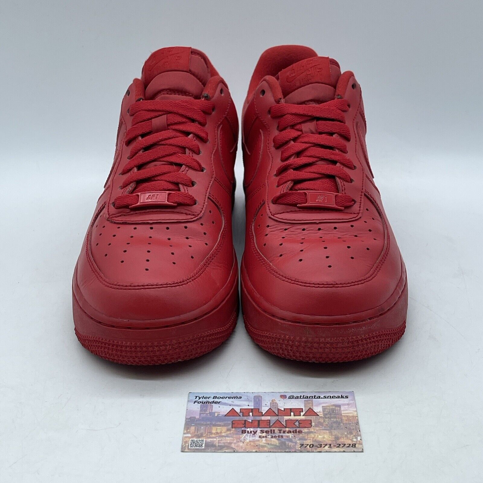 Size 9 - Nike Air Force 1 Low Triple Red Leather (CW6999-600)