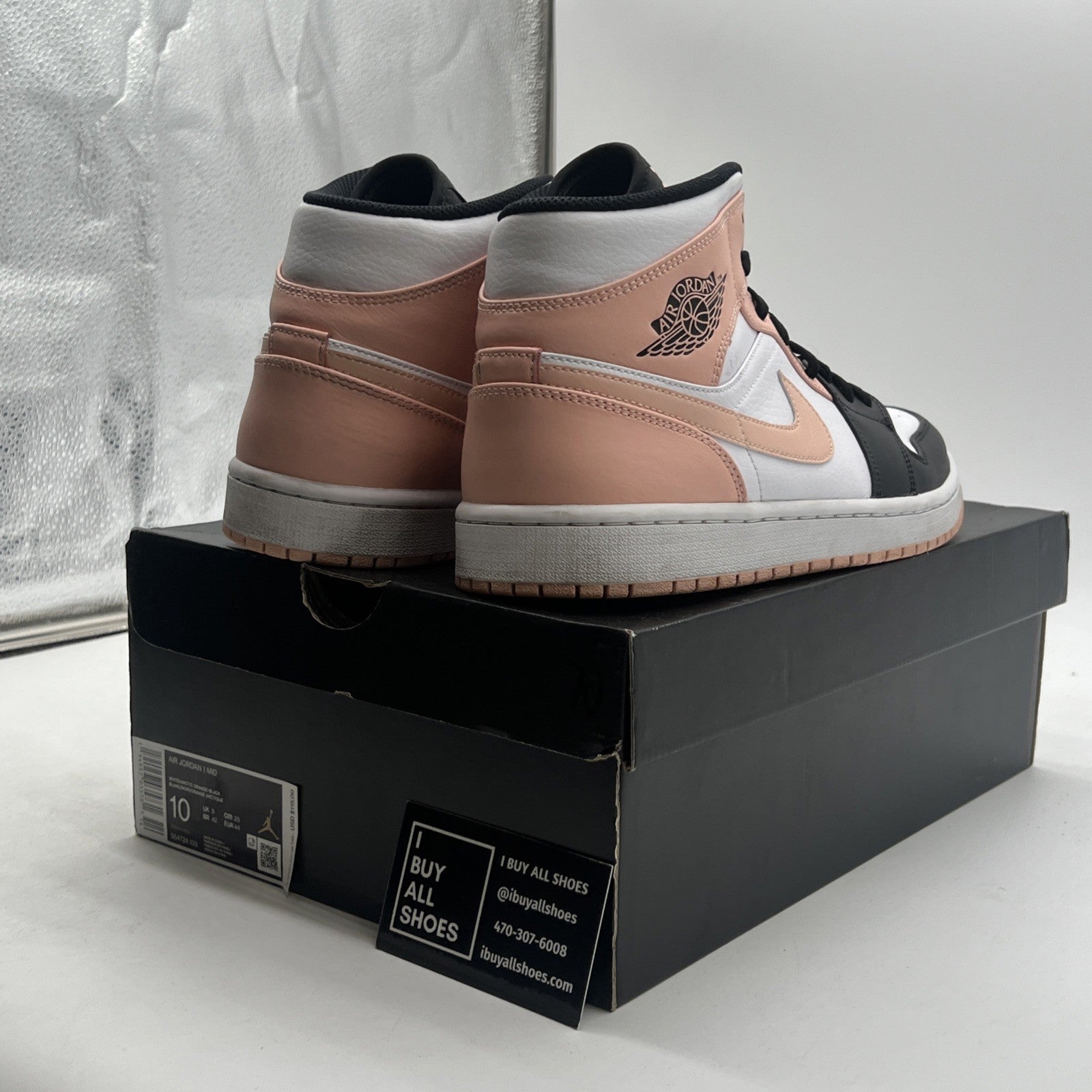 Size 10 - Air Jordan 1 Mid Crimson Tint (554724-133)