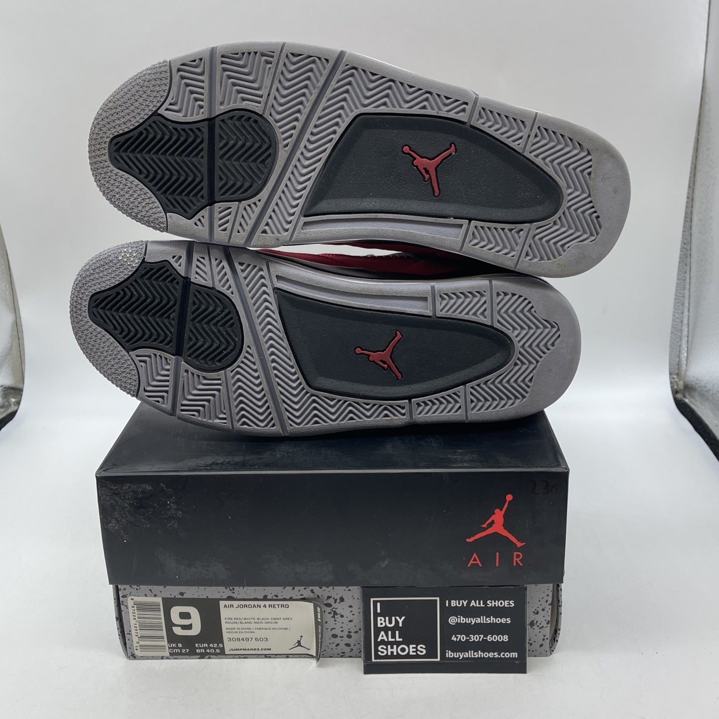 Size 9 - Air Jordan 4 Retro Toro Bravo 2013 (308497-603)