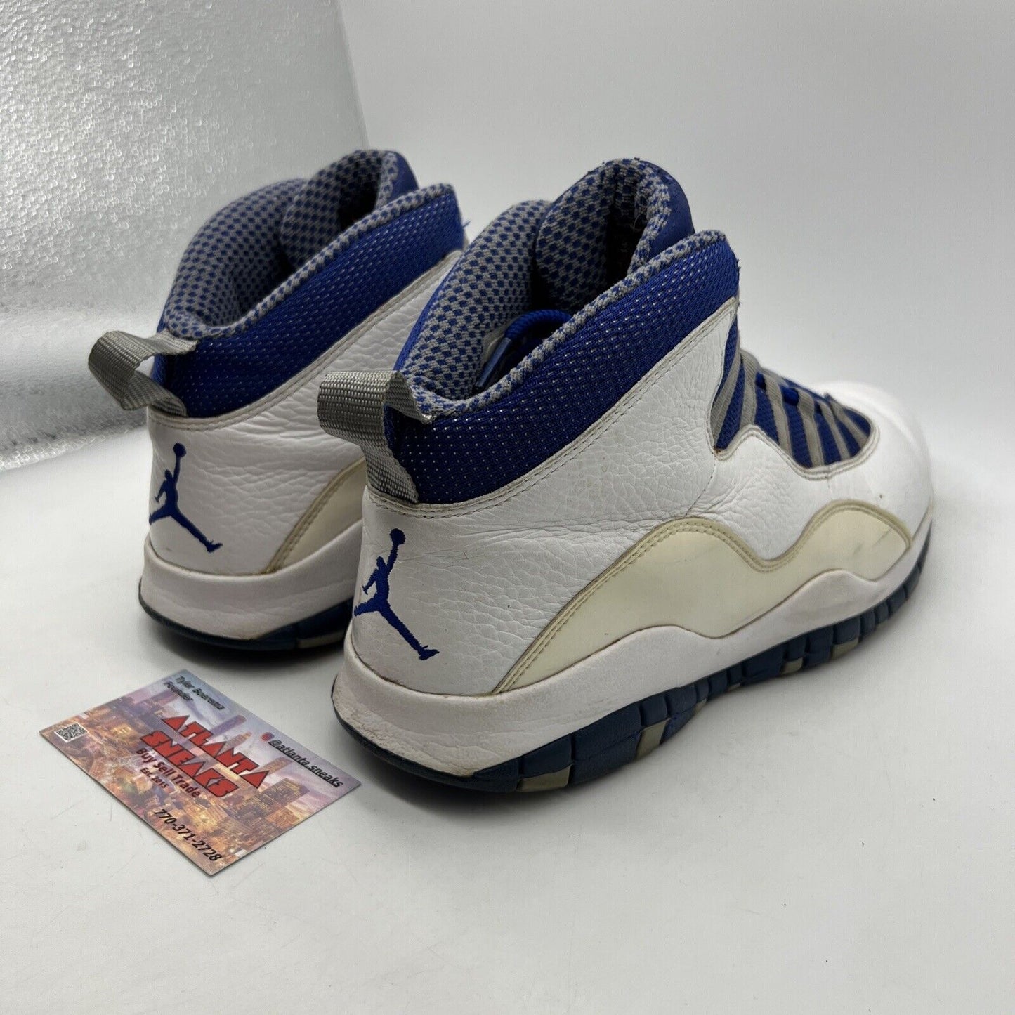 Size 11 - Air Jordan 10 Retro TXT Old Royal White Blue Leather (487214-107)