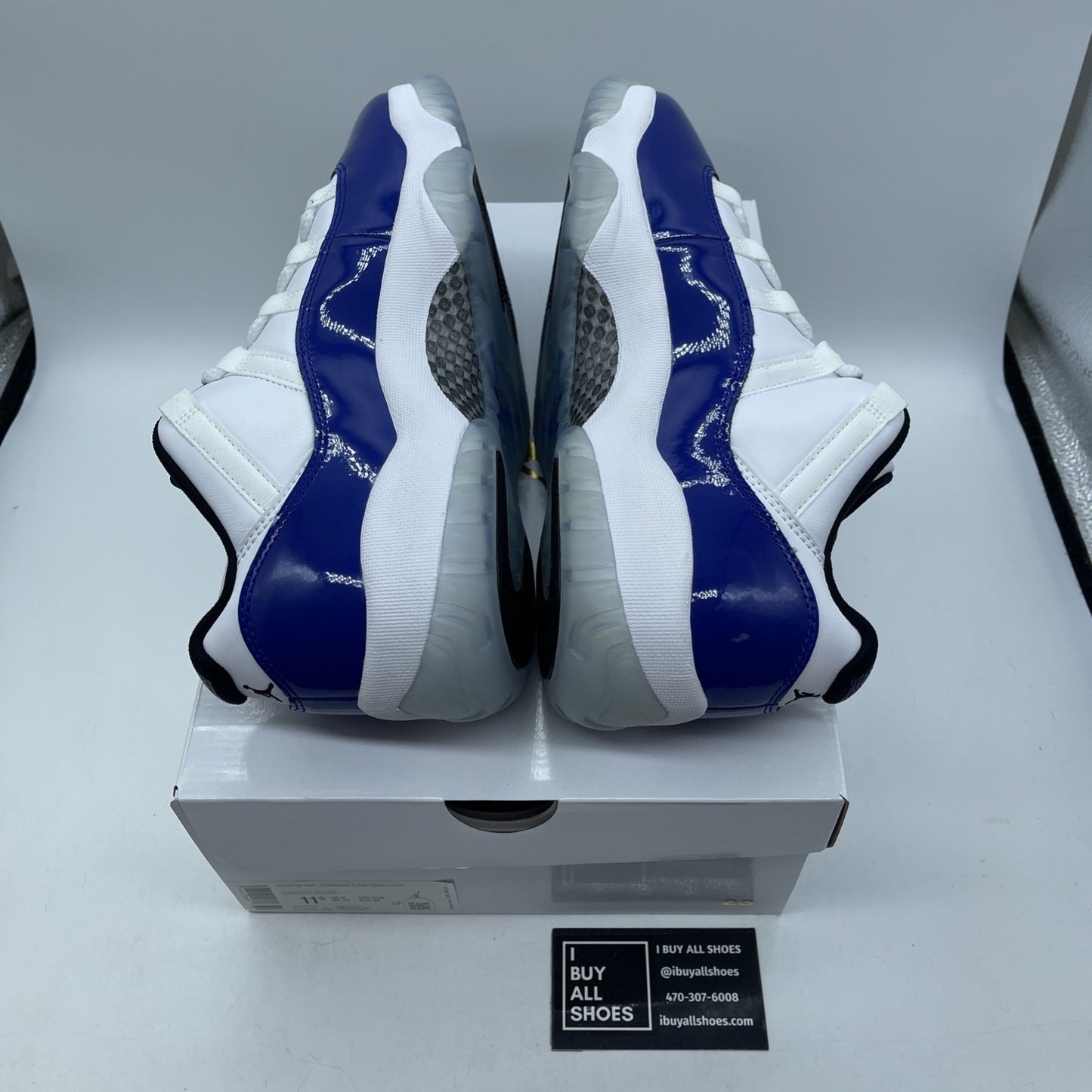 Size 11.5W - Air Jordan 11 Retro Low Concord Sketch Blue White Suede (AH7860-100