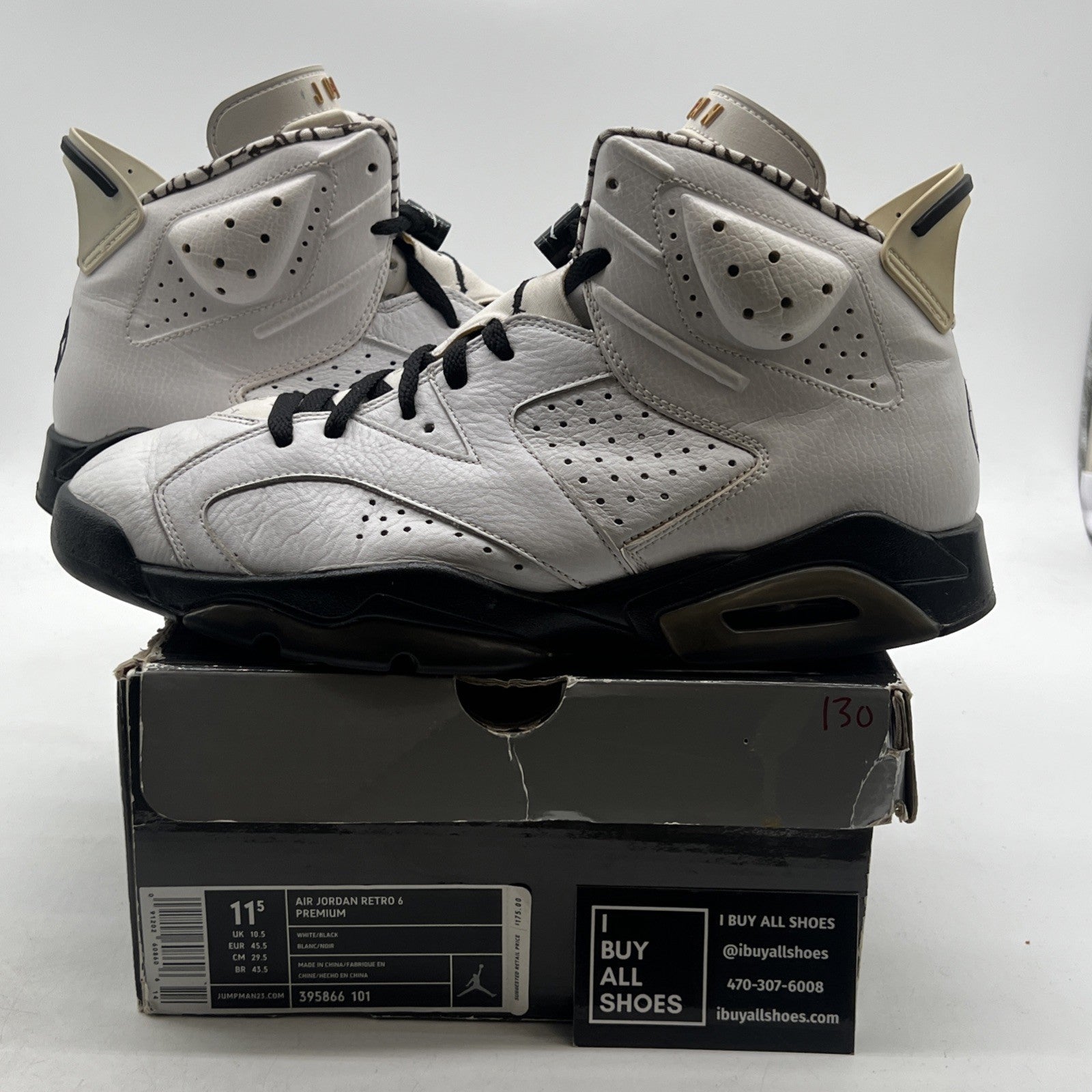 Size 11.5 - Air Jordan 6 Retro Premium Motorsports (305866-101)