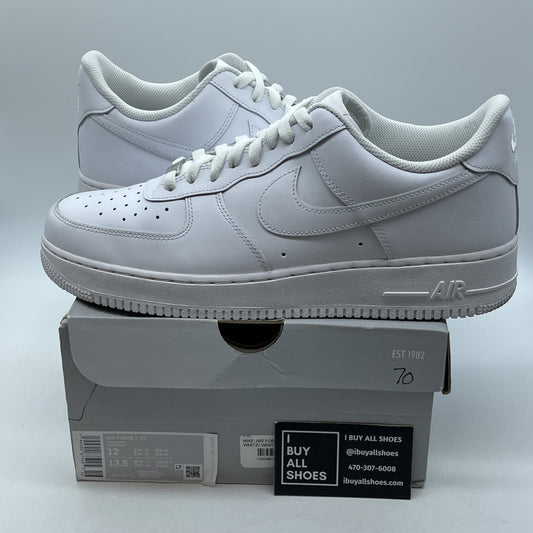 Size 12 - Nike Air Force 1 '07 Low Triple White Leather (CW2288-111)
