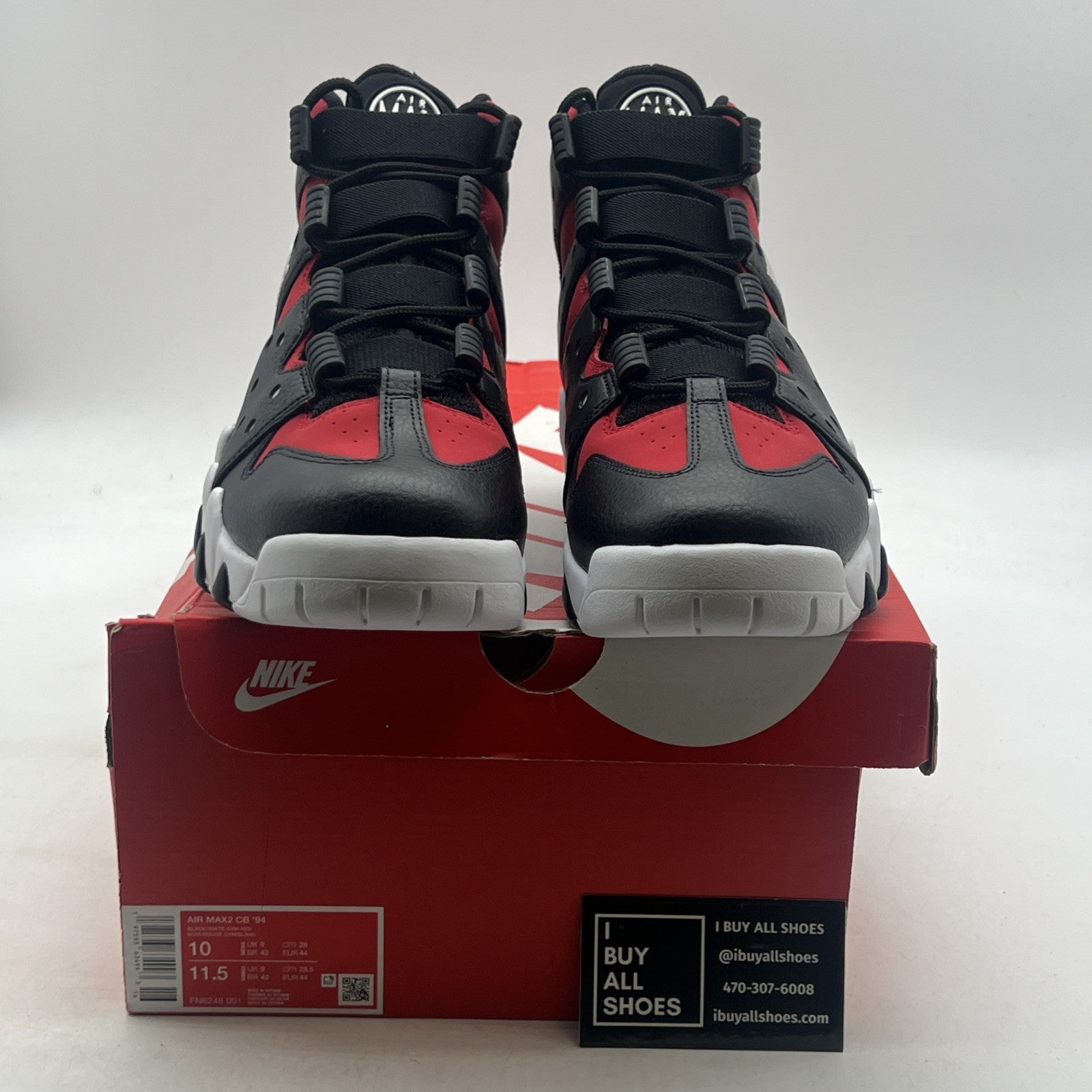 Size 10 - Nike Air Max 2 CB 94 Black Gym Red (FN6248-001)