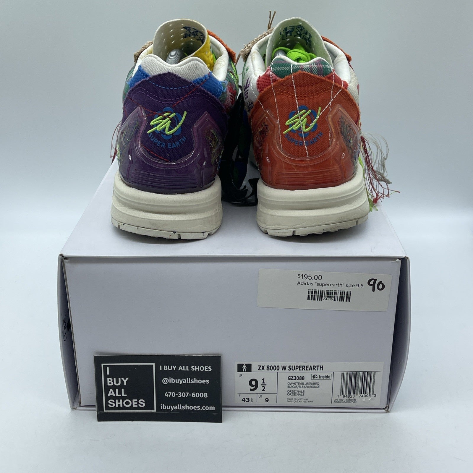 Size 9.5 - adidas Sean Wotherspoon x ZX 8000 A-ZX Series - Super Earth (GZ3088)