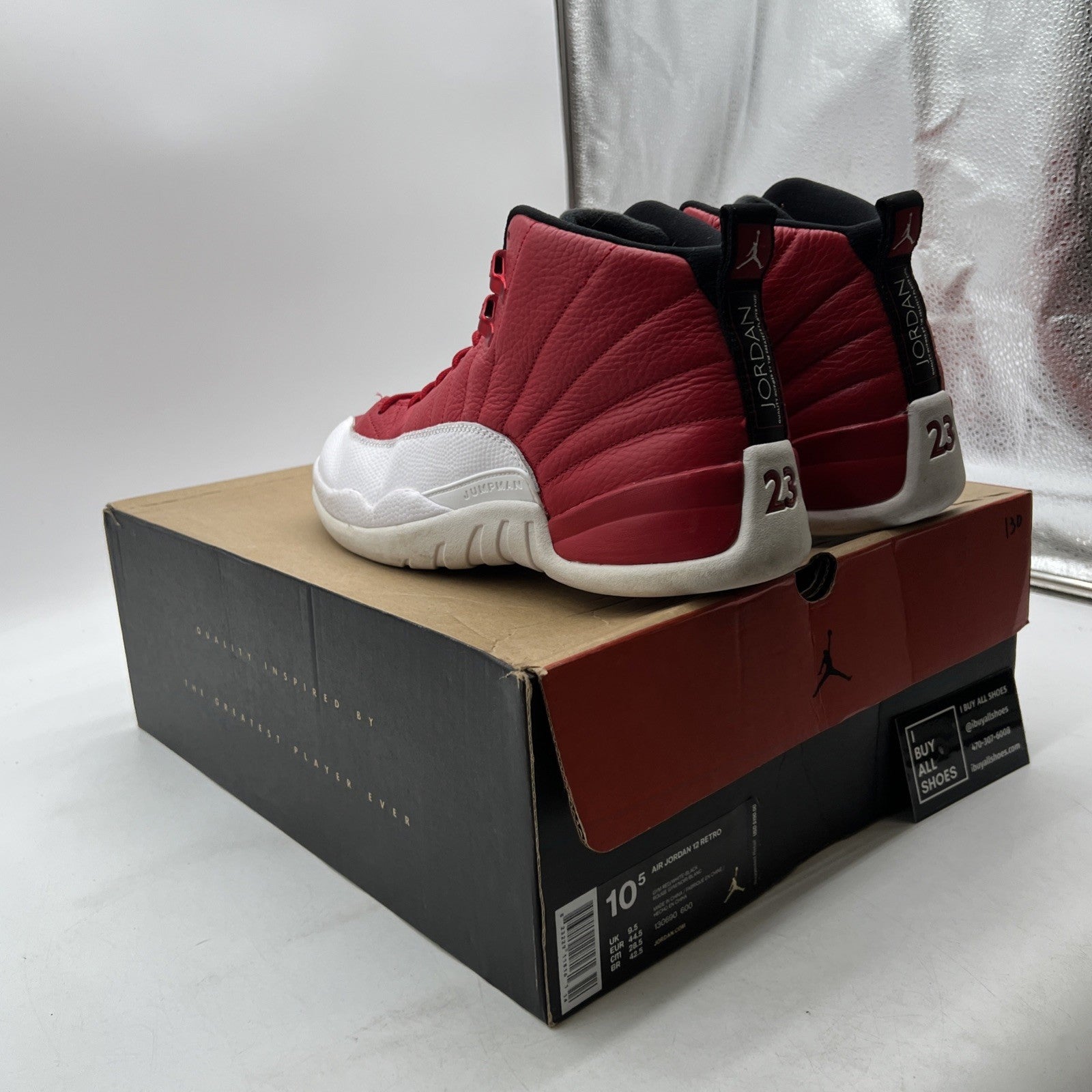 Size 10.5 - Air Jordan 12 Retro Gym Red (130690-600)