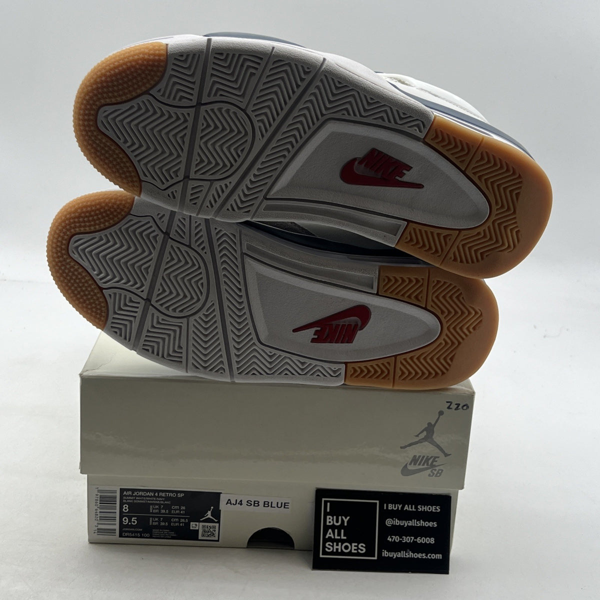 Size 8 - Nike SB x Air Jordan 4 Retro SP Navy (DR5415-100)