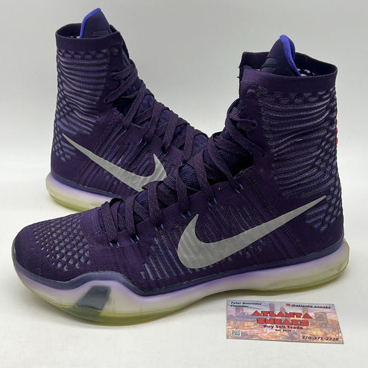 Size 10 - Nike Kobe 10 Elite Team Purple Red (718763-505)