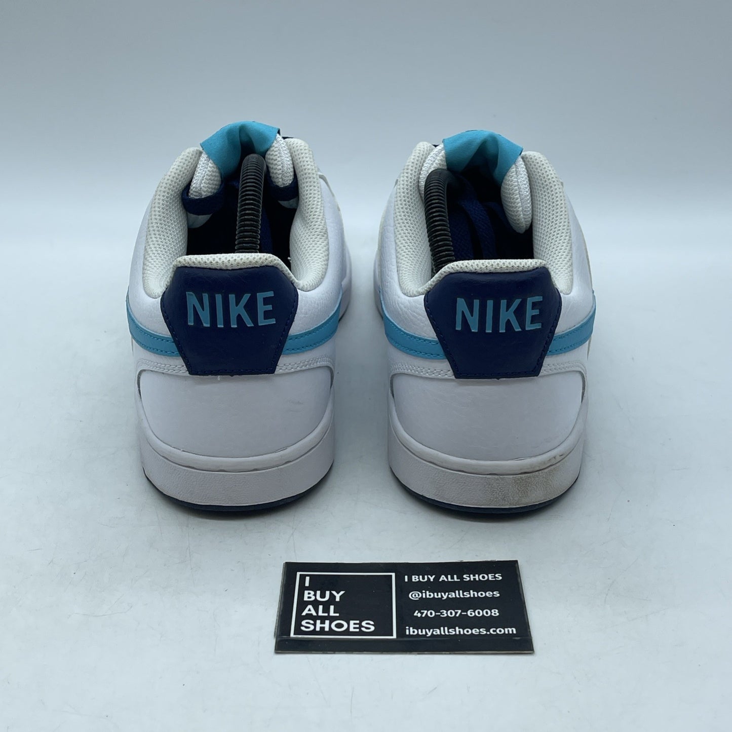 Size 12 - Nike Court Vision Low White Turquoise Blue (DM1187-100)