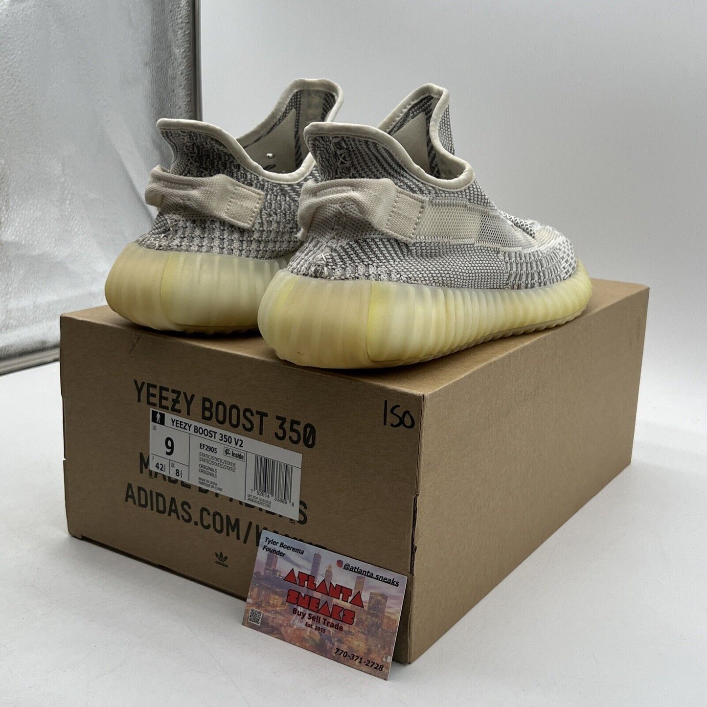 Size 9 - adidas Yeezy Boost 350 V2 2018 Low Static Non-Reflective Grey (EF2905)