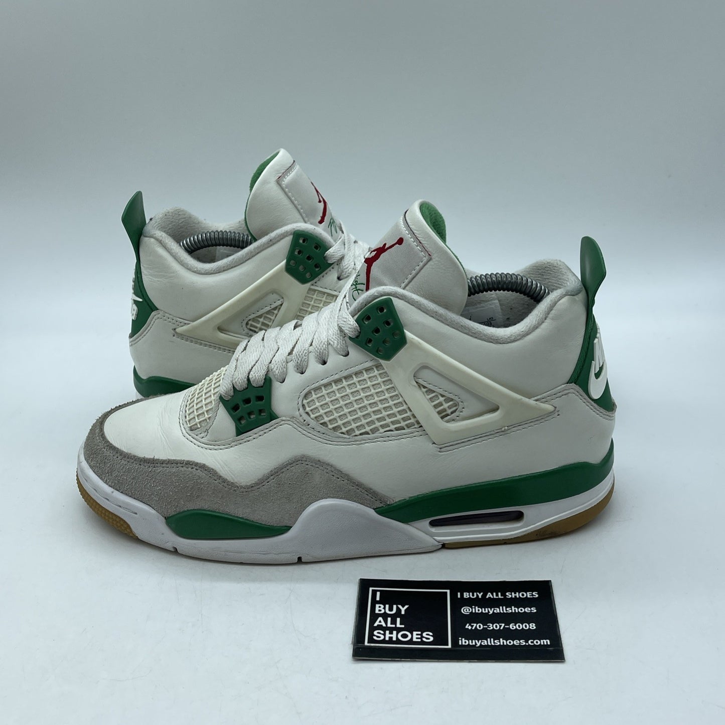 Size 8 - Jordan 4 Retro SP x Nike SB Mid Pine Green Grey White (DR5415-103)