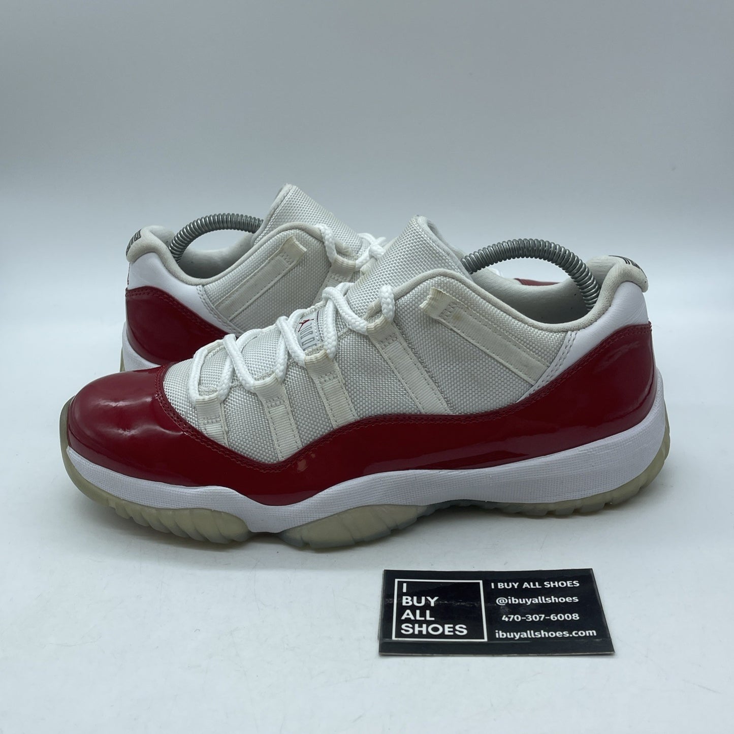 Size 9.5 - Air Jordan 11 Retro 2016 Low Cherry White Red Leather (528895-102)