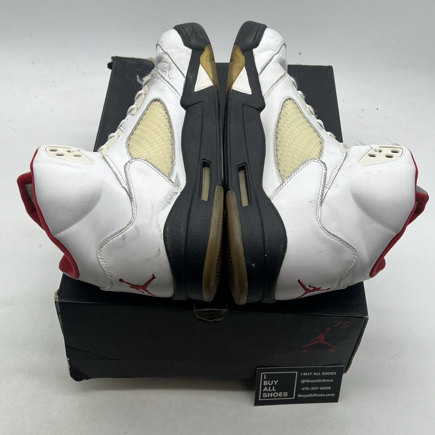 Size 14 - Air Jordan 5 Retro 2013 White Fire Red (136027-100)