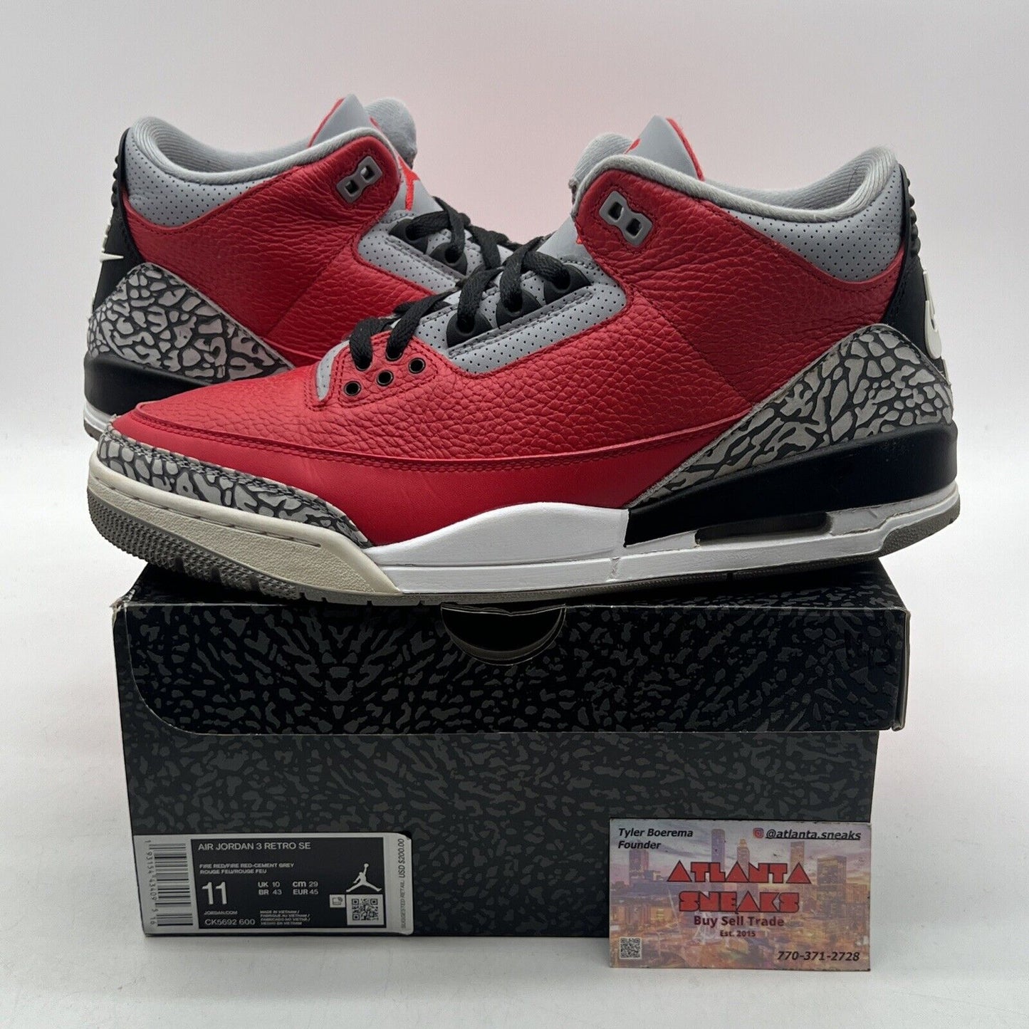 Size 11 - Jordan 3 Retro SE Mid Unite Black Grey Leather (CK5692-600)