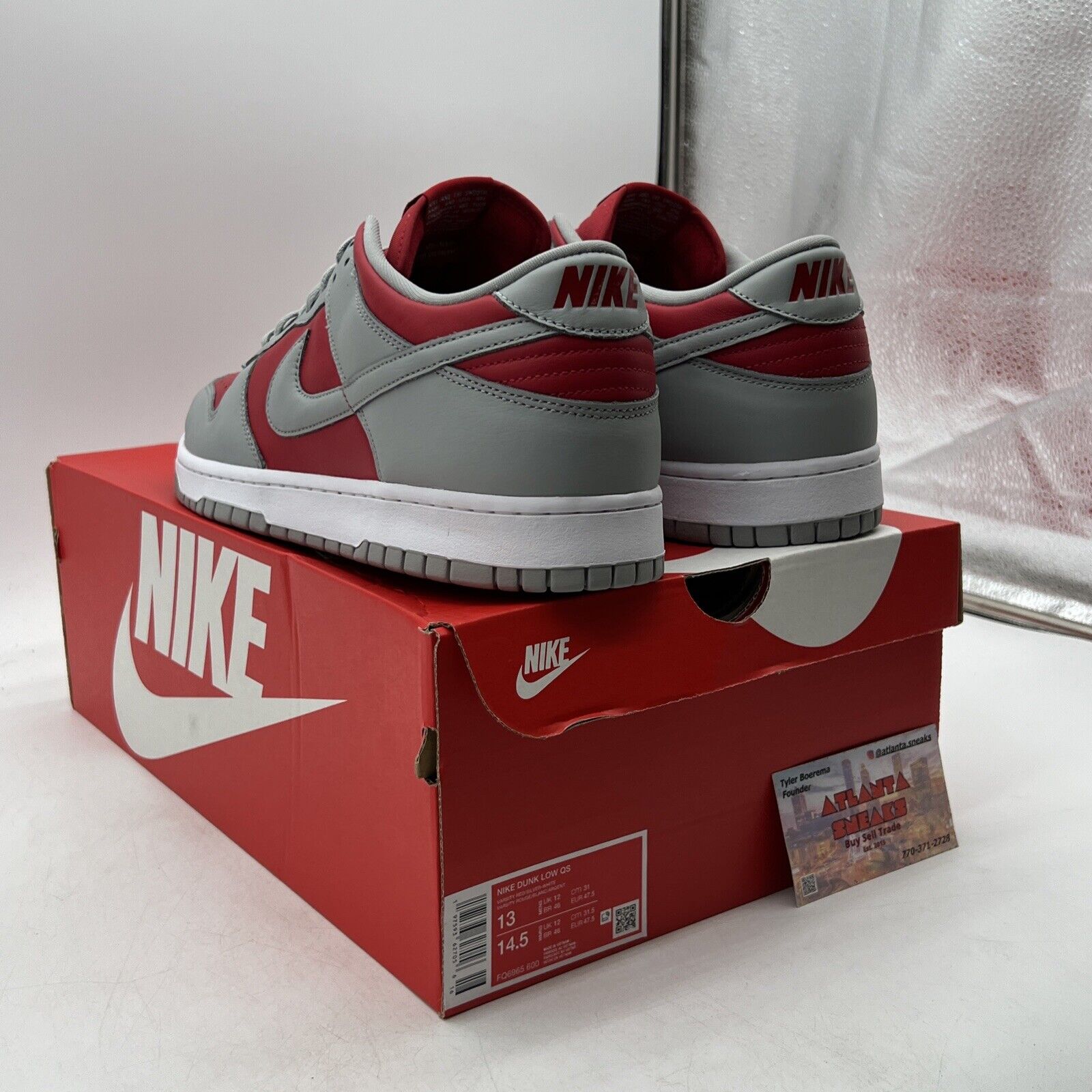 Size 13 - Nike Dunk CO.JP 2024 Low Ultraman Grey Red Leather White (FQ6965-600)