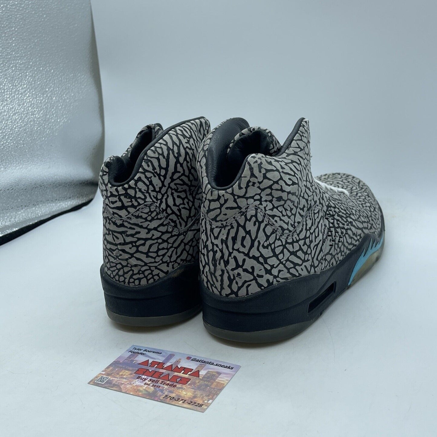 Size 8 - Air Jordan 5 Retro 3Lab5 Grey Black Suede (599581-007)