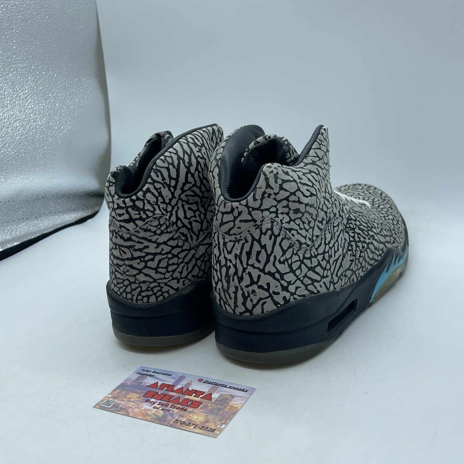 Size 8 - Air Jordan 5 Retro 3Lab5 Grey Black Suede (599581-007)
