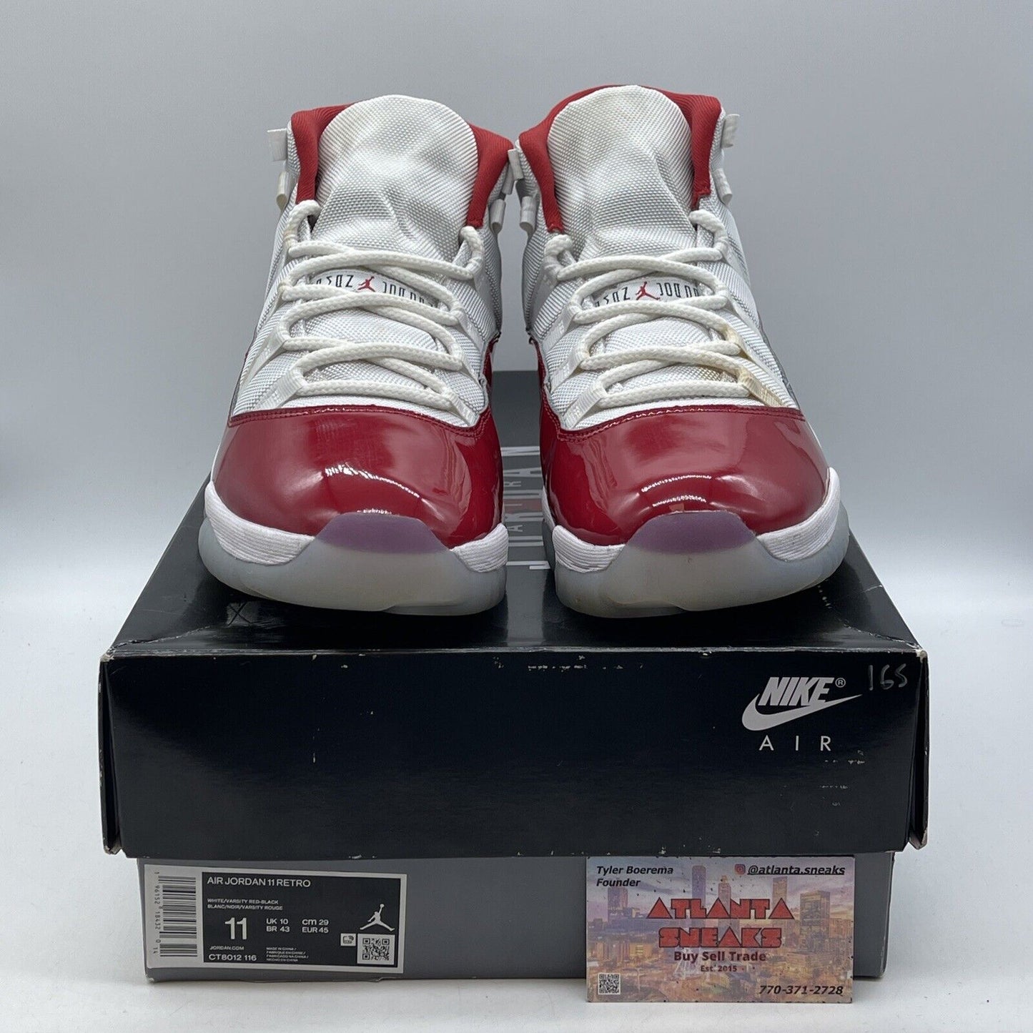 Size 11 - Jordan 11 Retro High Cherry Red White Leather Suede (CT8012-116)