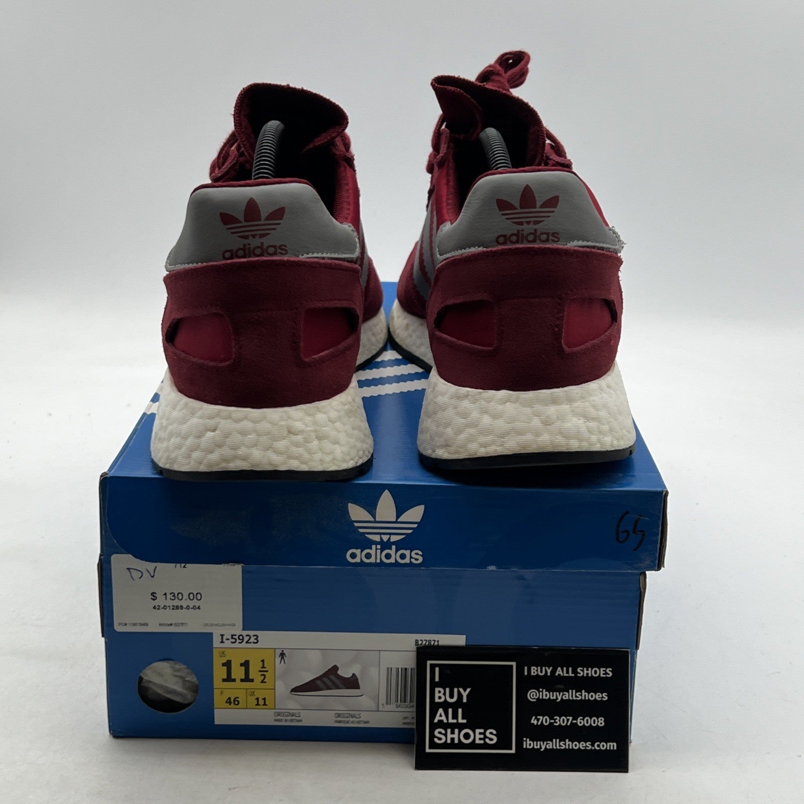 Size 11.5 - Adidas I-5923 Collegiate Burgundy (B27871)