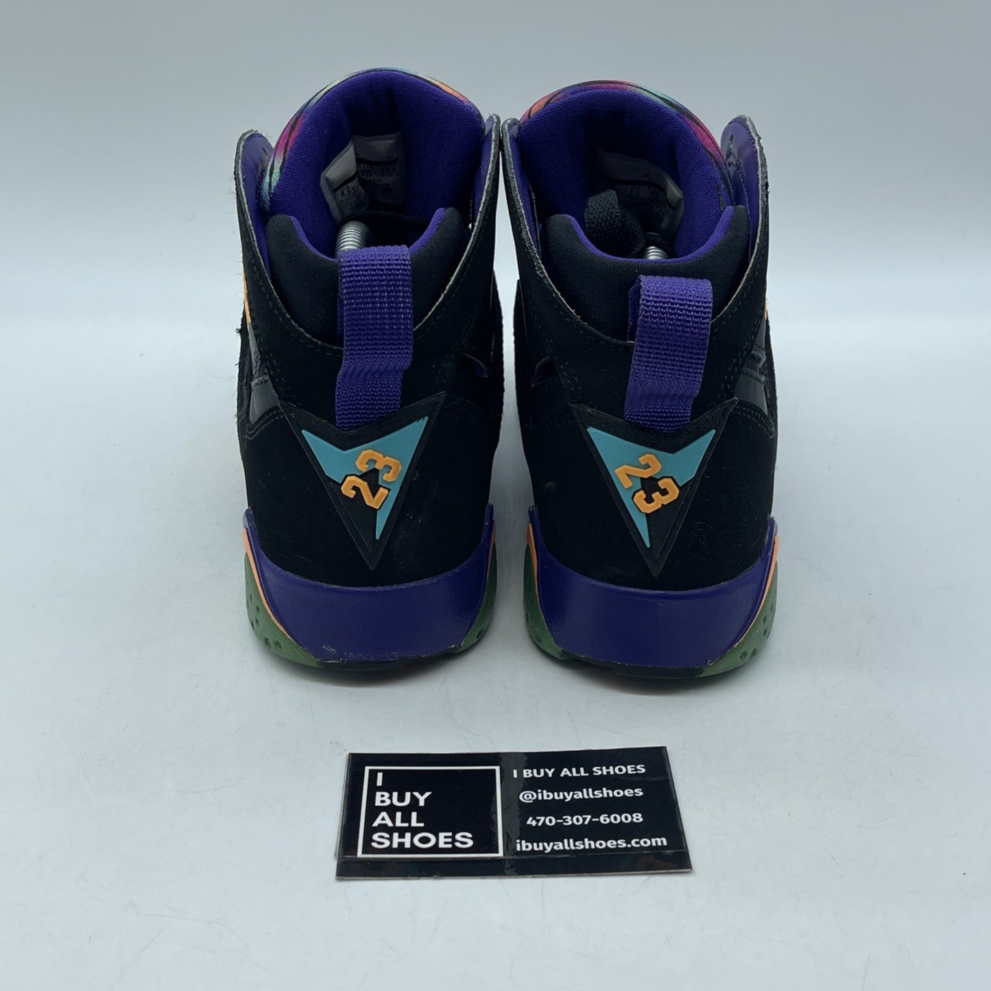 Size 8.5Y (GS) - Jordan 7 Retro Mid Lola Bunny Black Suede Leather (705417-029)