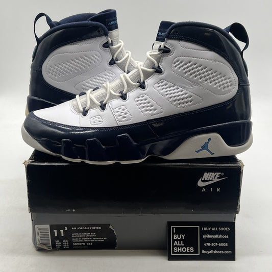 Size 11.5 - Air Jordan 9 Retro UNC (302370-145)