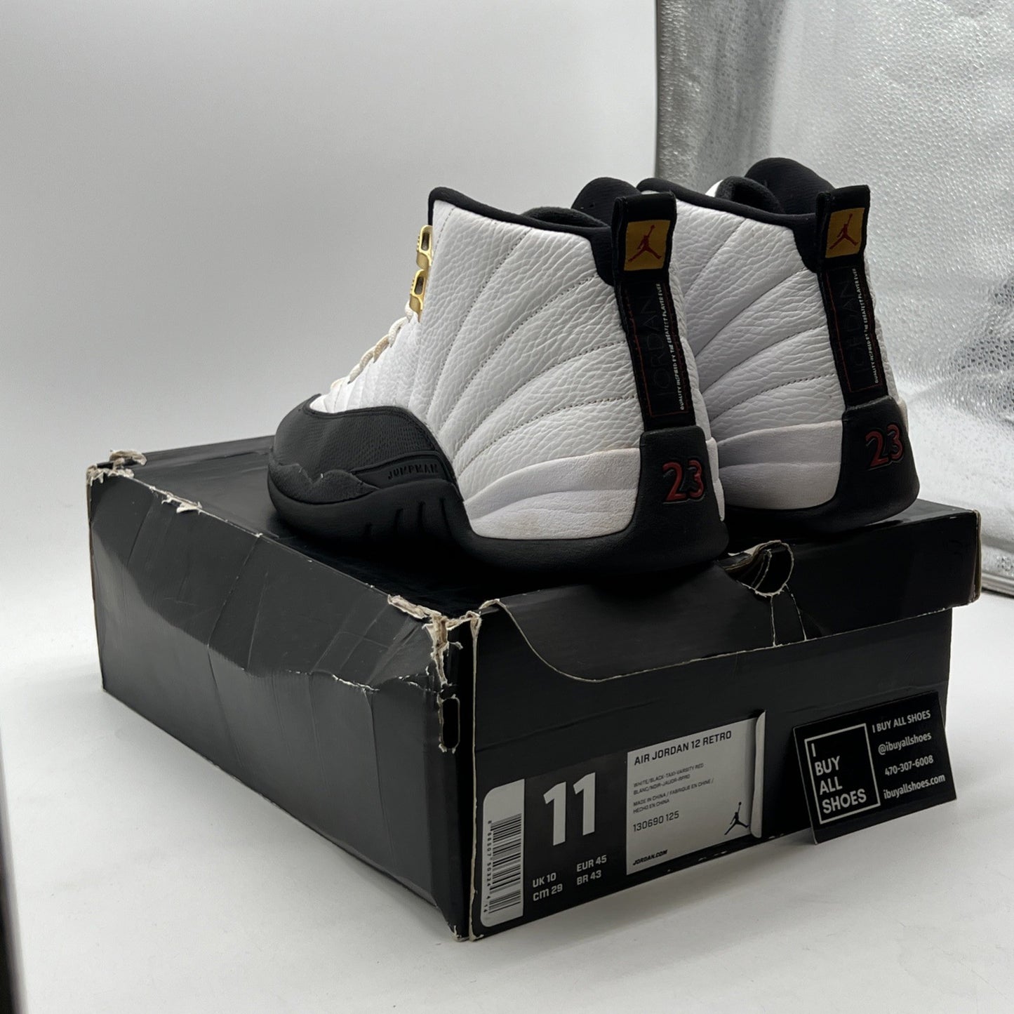 Size 11 - Air Jordan 12 Retro taxi release 2013 (130690-125)