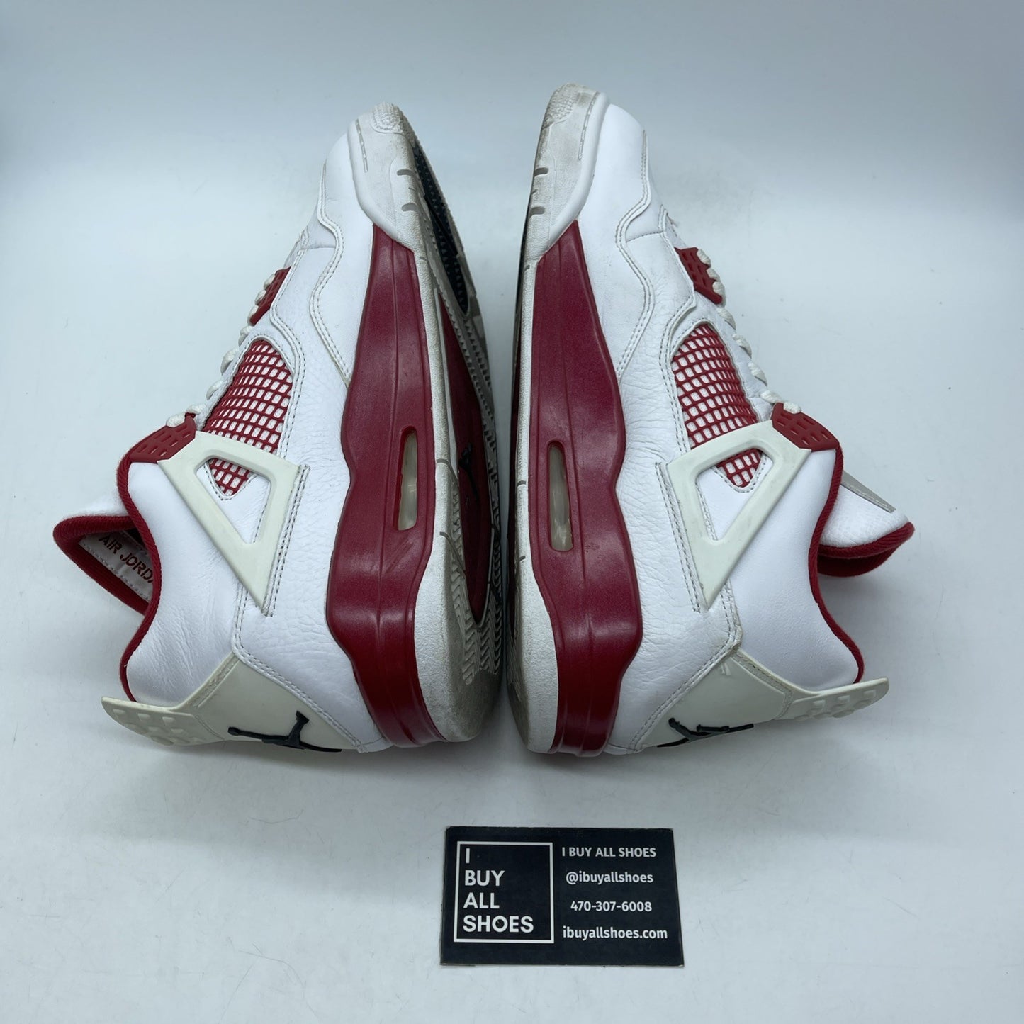 Size 11 - Jordan 4 Retro alternate 89 2016 White Red Leather (308497-106)