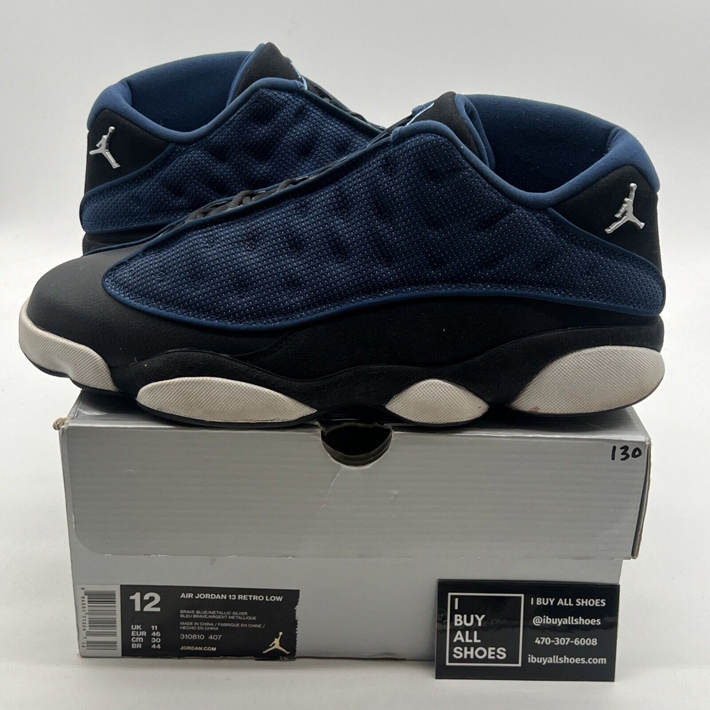 Size 12 - Air Jordan 13 Retro 2017 Low Brave Blue (310810-407)