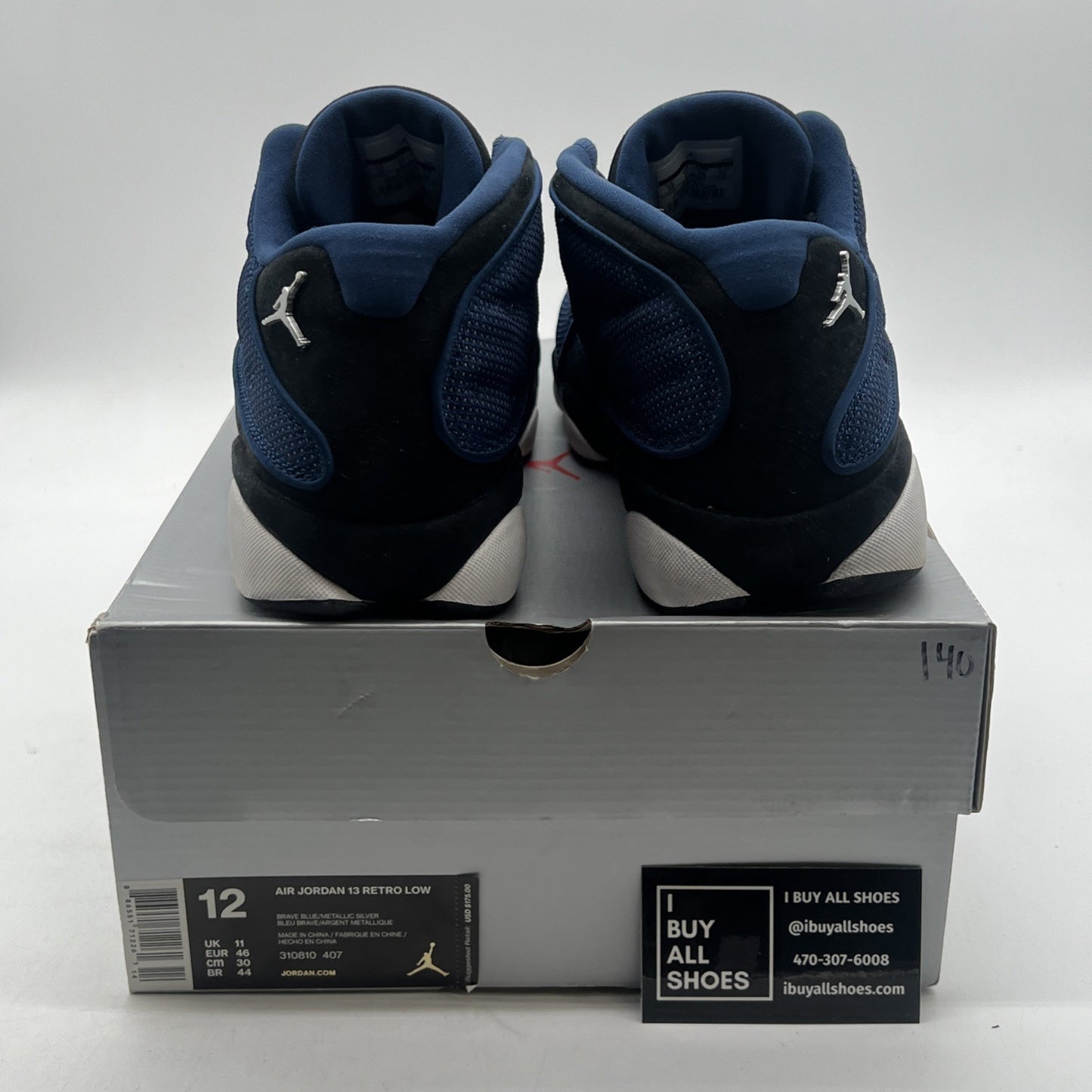 Size 12 - Air Jordan 13 Retro 2017 Low Brave Blue (310810-407)
