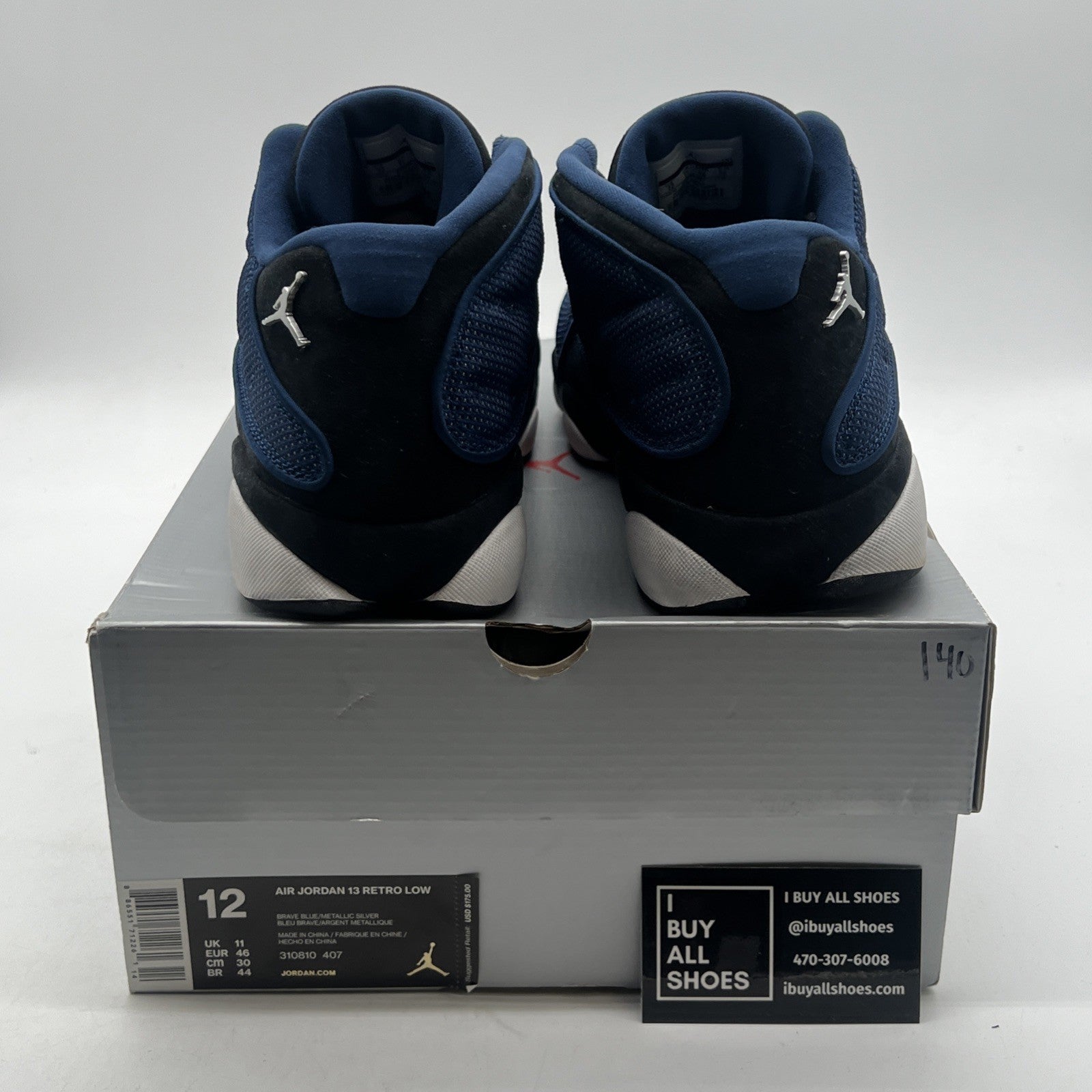 Size 12 - Air Jordan 13 Retro 2017 Low Brave Blue (310810-407)