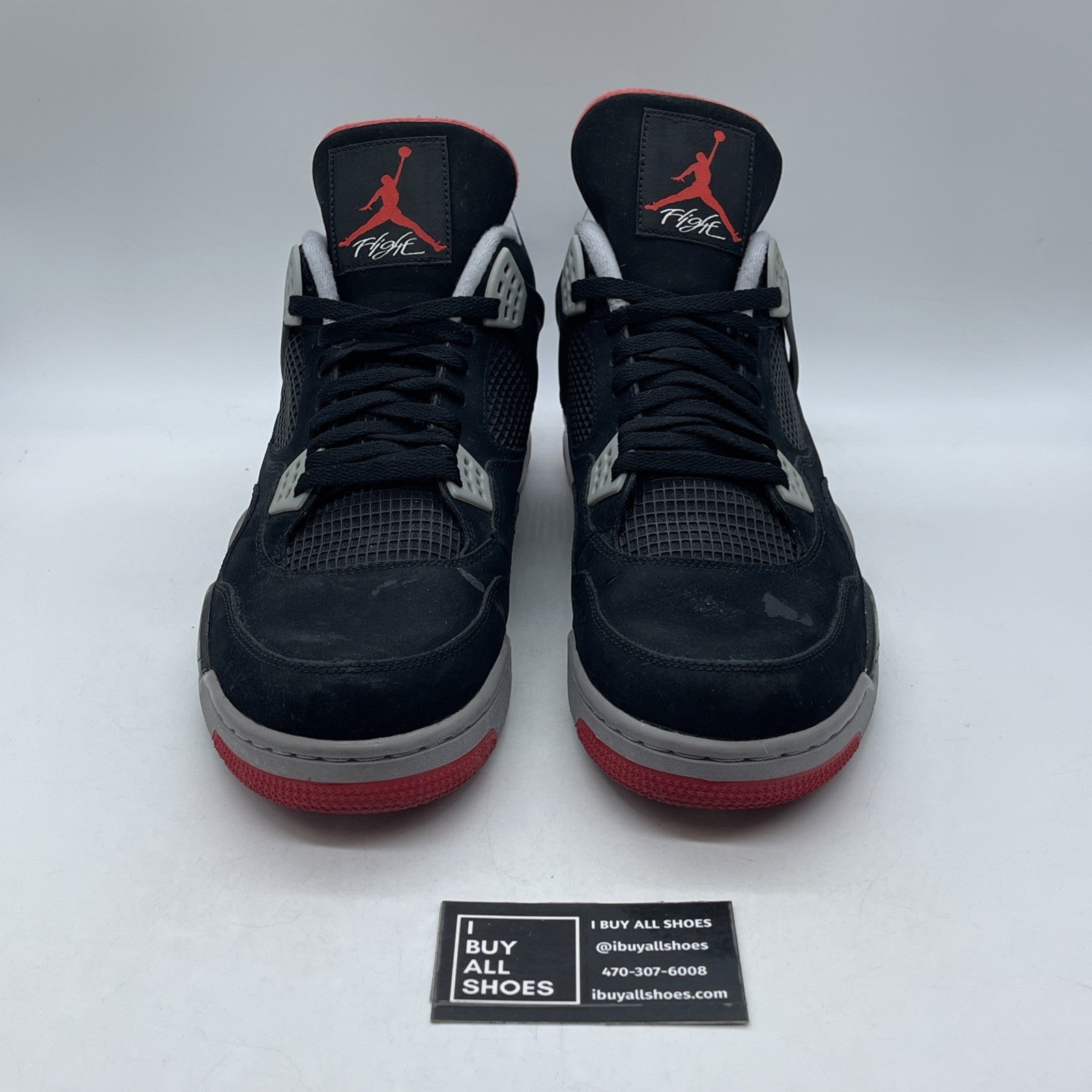 Size 14 - Air Jordan 4 Retro bred release 2012 (308497-089)