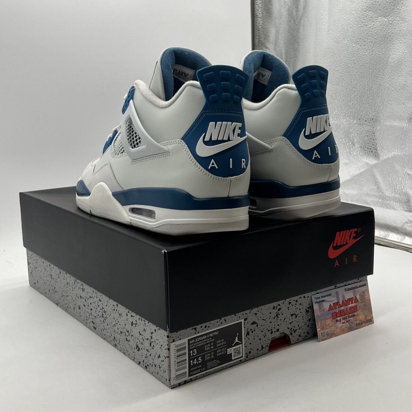 Size 13 - Air Jordan 4 Retro 2024 Military Blue (FV5029-141)