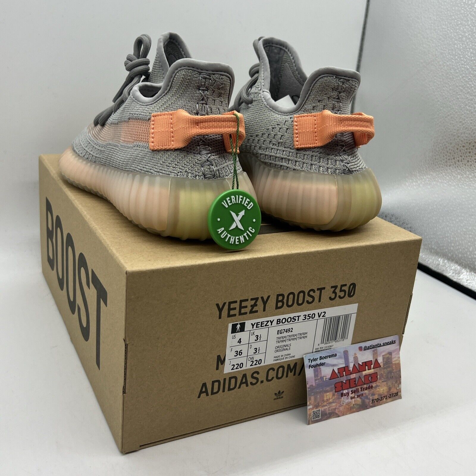 Size 4 - adidas Yeezy Boost 350 V2 True Form Brand New Og All
