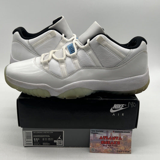 Size 11.5 - Jordan 11 Retro Low Legend Blue Icey Leather (AV2187-117)