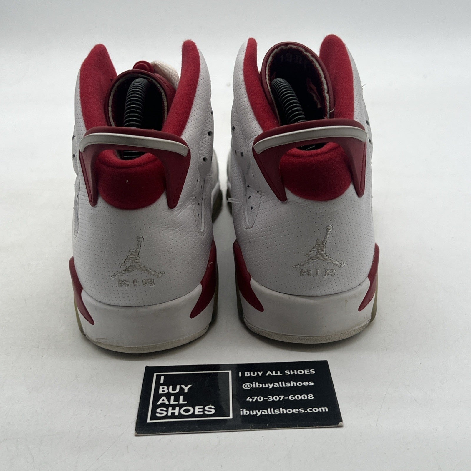 Size 5.5Y - Air Jordan 6 Retro Alternate (384665-113) White Red Shoes