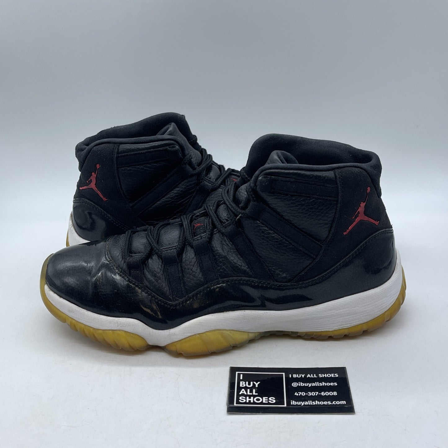 Size 11.5 - Jordan 11 Retro High Space Jam Grey Black Suede Leather (378037-003)