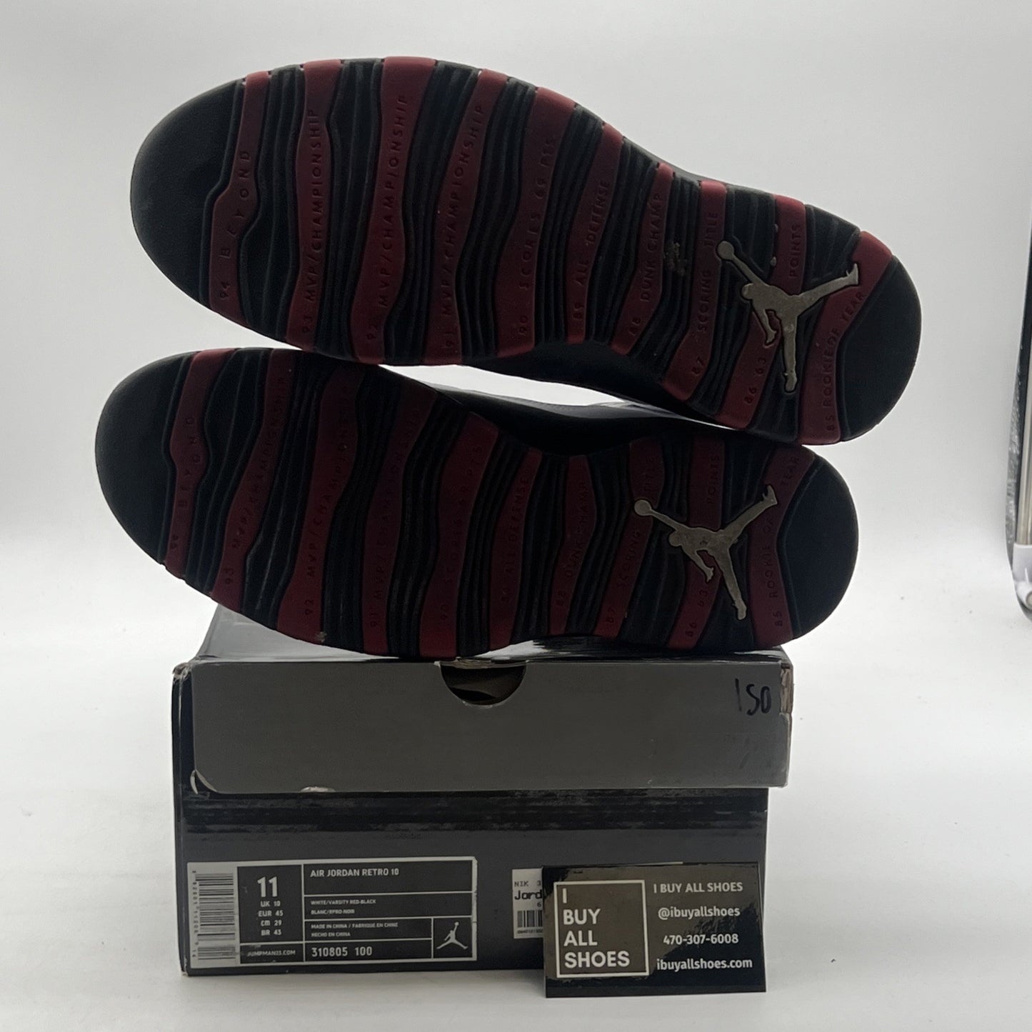 Size 11 - Air Jordan 10 Retro 2012 Chicago (310805-100)