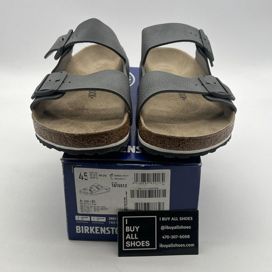 Size 12 - Birkenstock Arizona Bs Leather Unisex Shoes Color: Desert Soil Gray