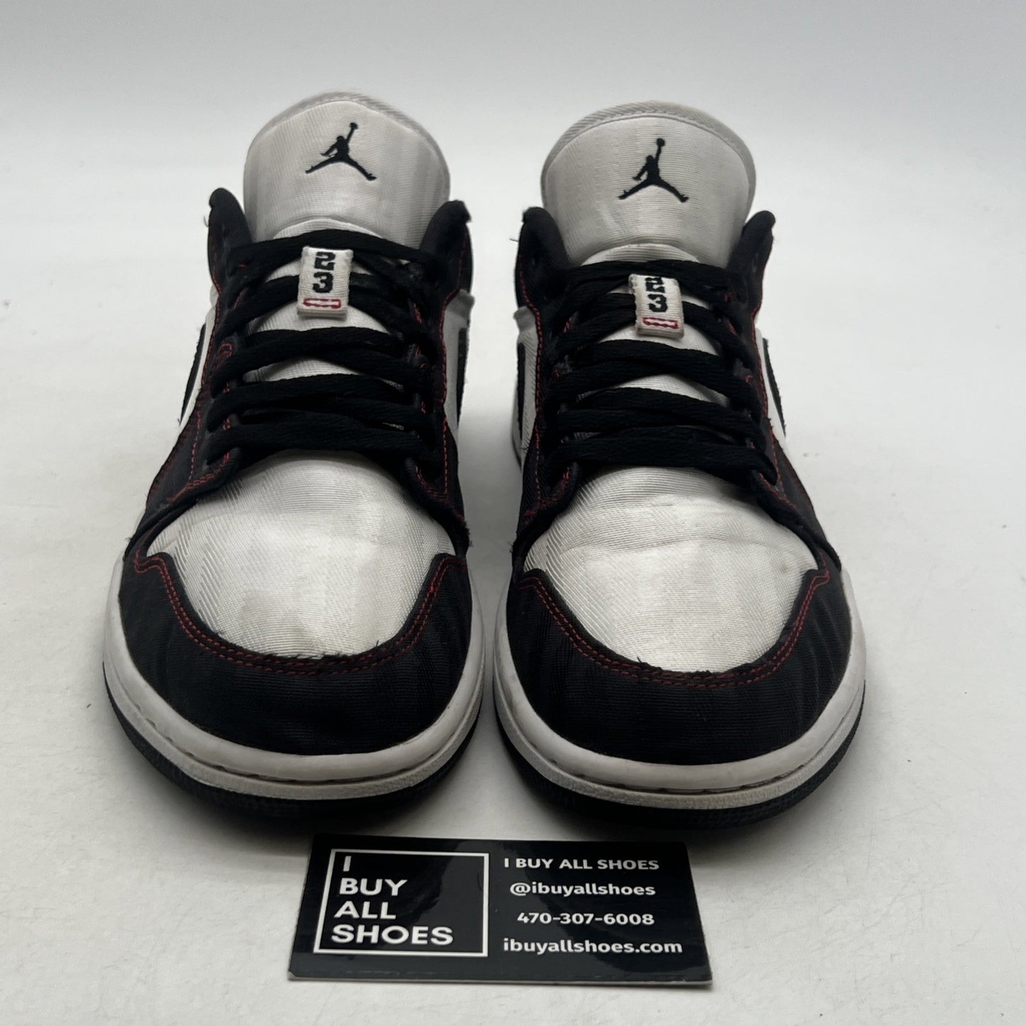 Size 11 - Air Jordan 1 SE Utility Low White Black Red W (DD9337-106)